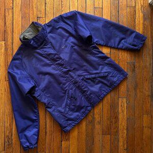 Vintage 90s Nike White Tag Zip Up Jacket Women XL Purple Grey‎ Water Resistant.